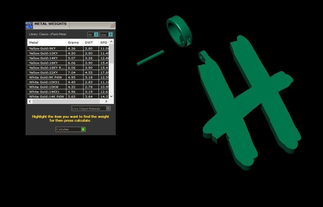 Model 776 Initial H Letter Pendant 3D print model_10