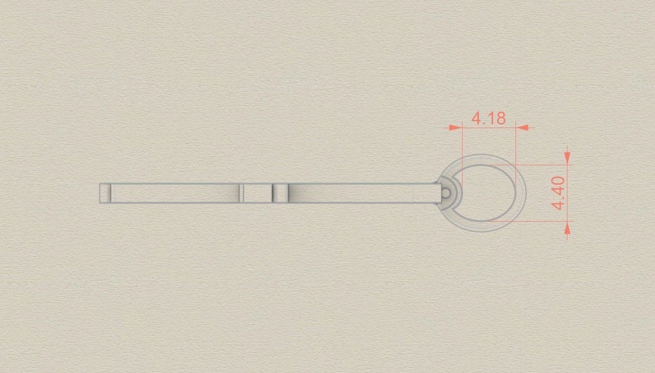 Model 776 Initial H Letter Pendant 3D print model_7