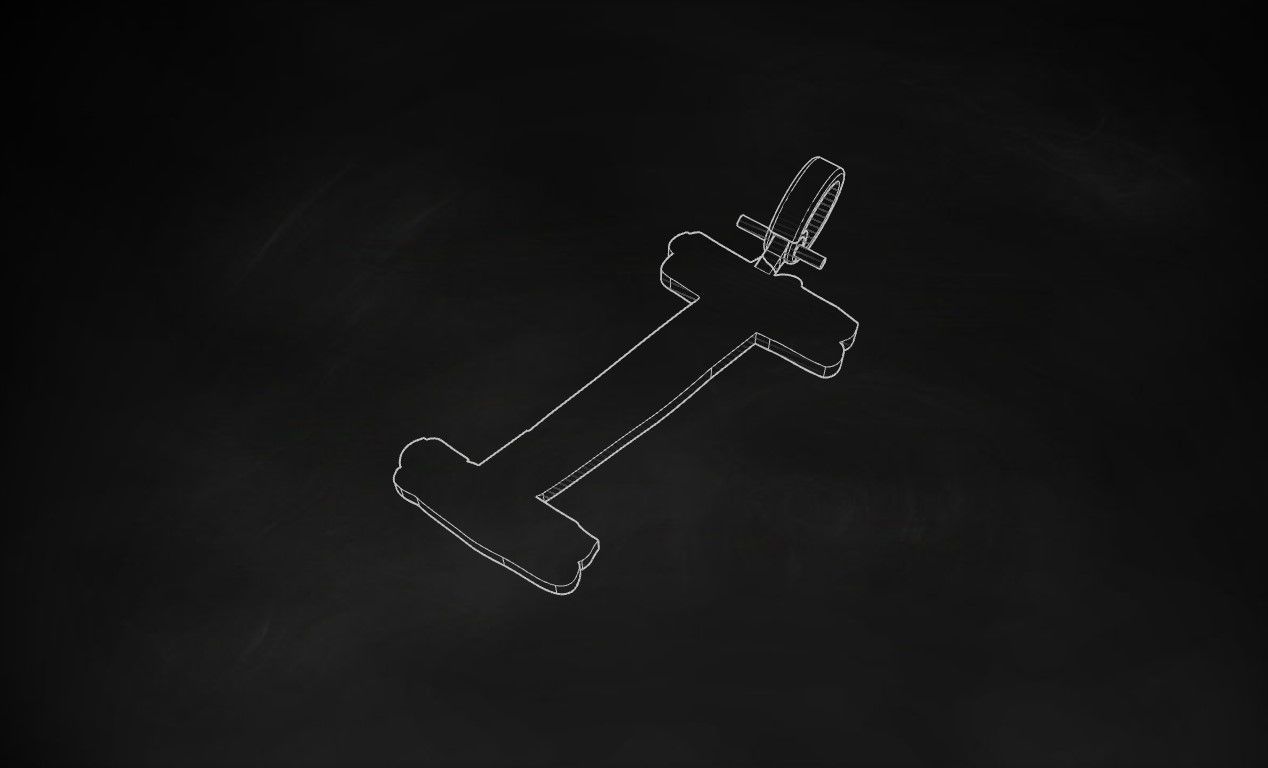 Model 777 Initial I Letter Pendant 3D print model_9