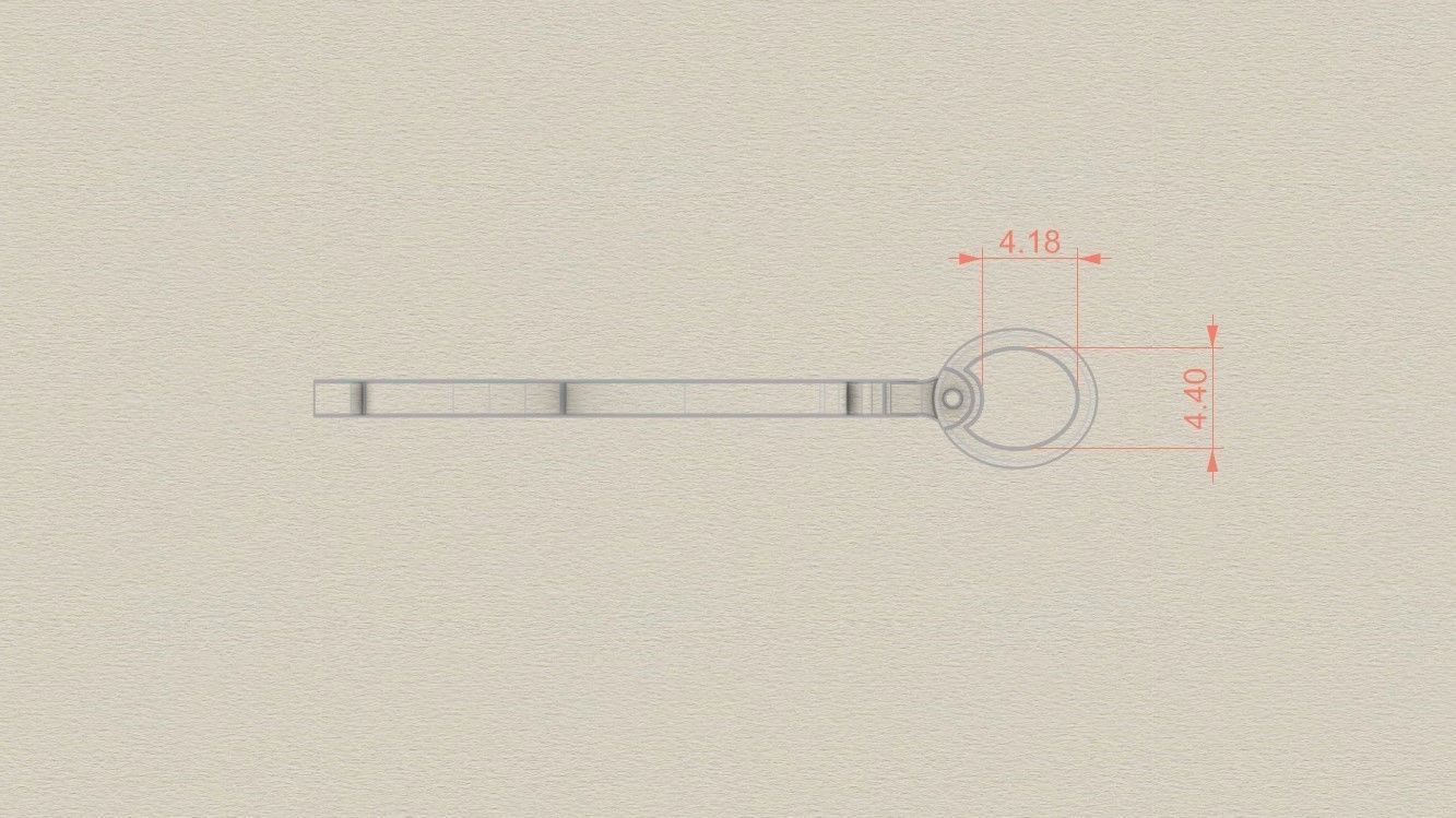 Model 779 Initial K Letter Pendant 3D print model_7