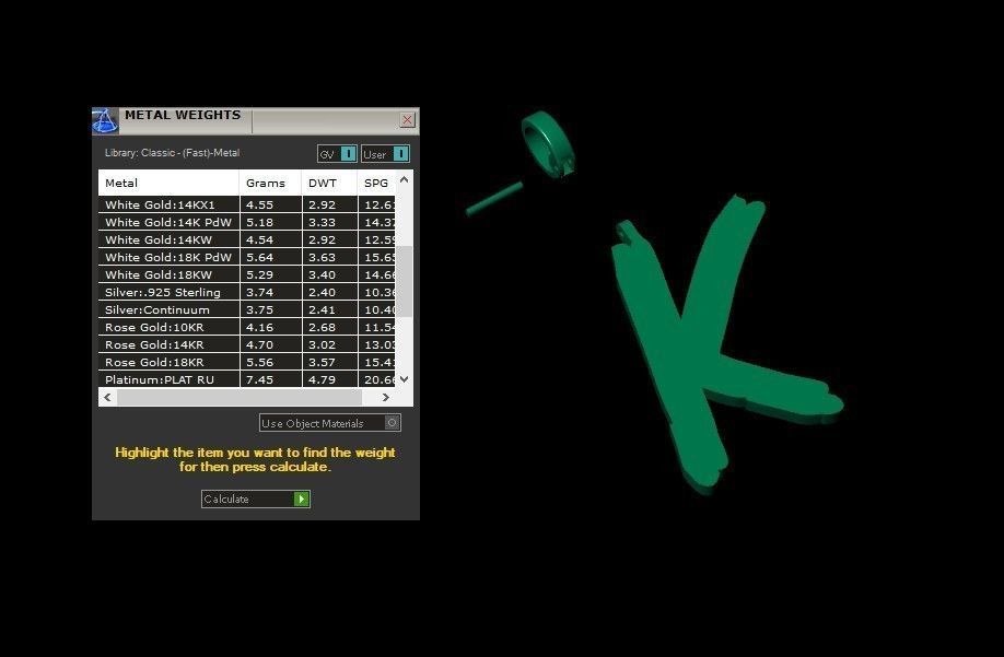 Model 779 Initial K Letter Pendant 3D print model_11