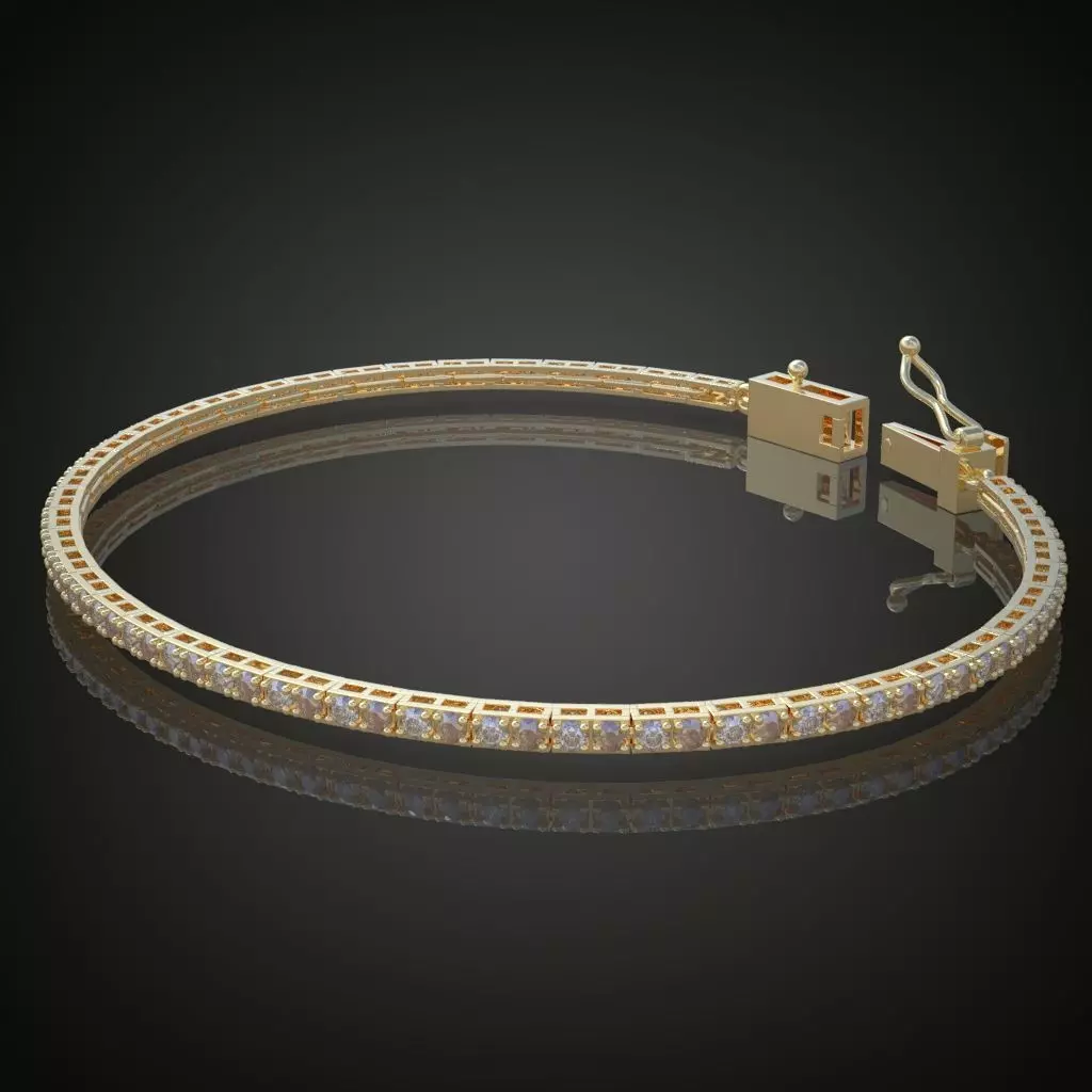 Exclusive Bracelet model 3D printable model 0014-6 3D print model