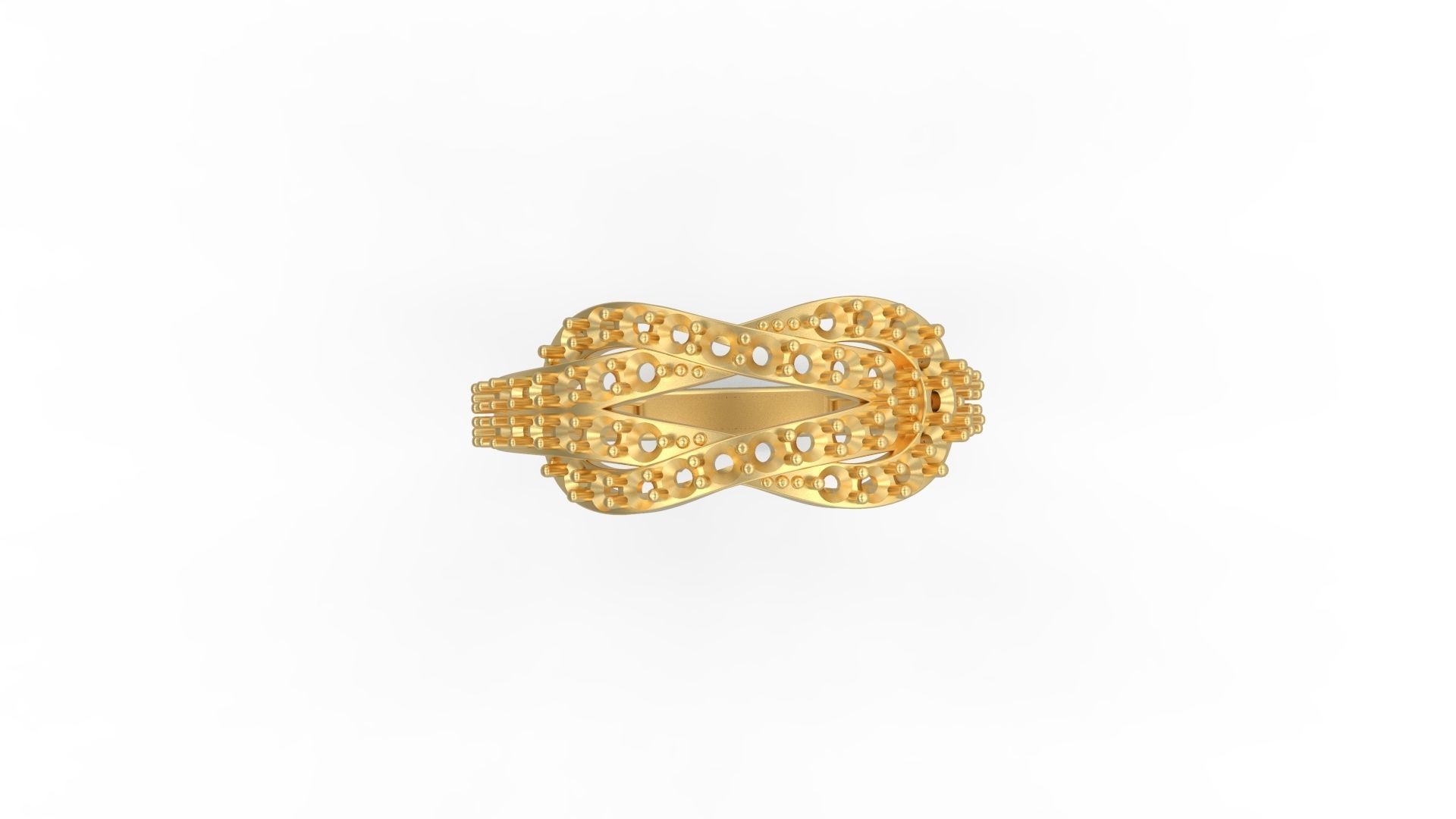 Heracles knot Ring 3D print model_5