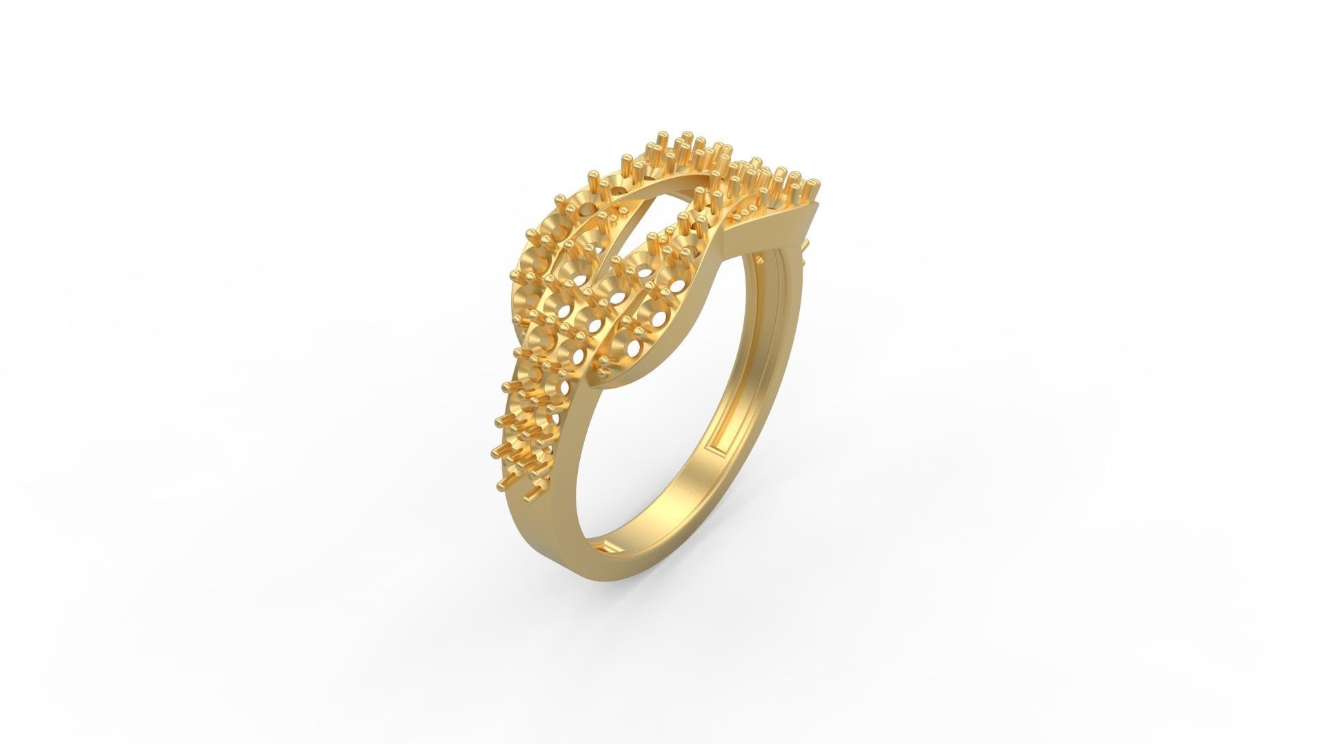 Heracles knot Ring 3D print model_1