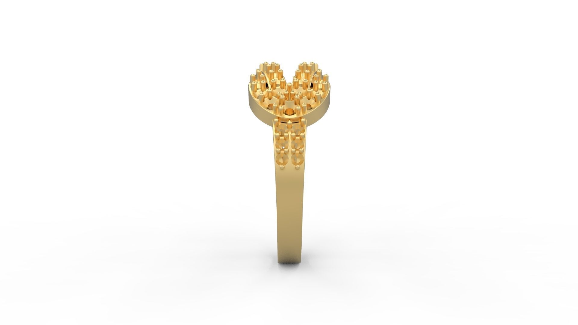 Heracles knot Ring 3D print model_3