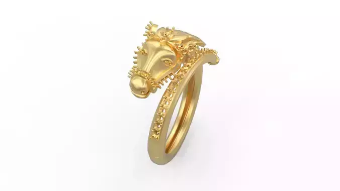 Horse Head Ring 01