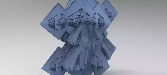 Sci-Fi Egyptian Floating Monolith temple 7 