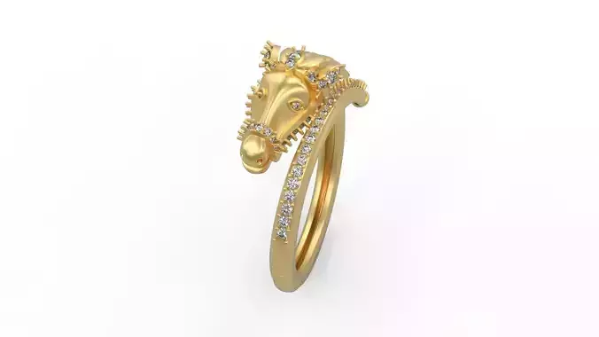Horse Head Ring 02