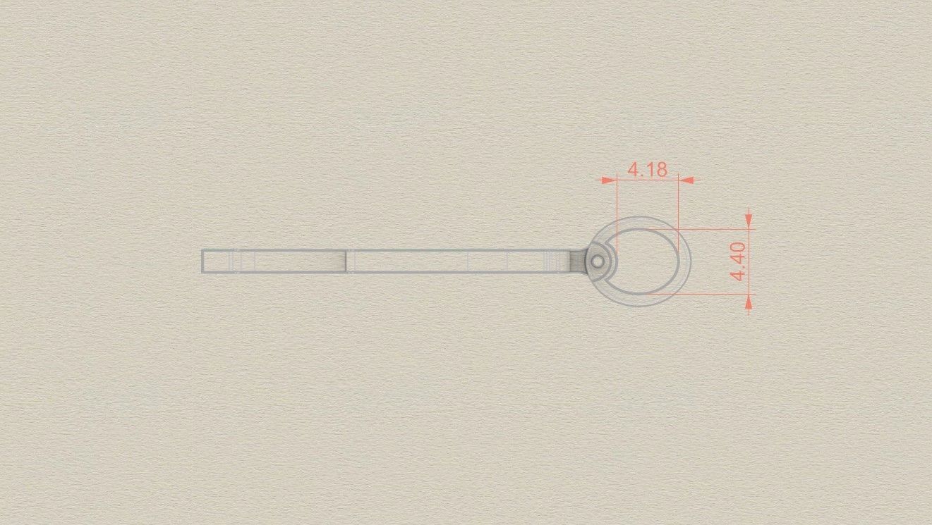 Model 784 Initial P Letter Pendant 3D print model_7