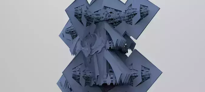 Sci-Fi Egyptian Floating Monolith temple 8