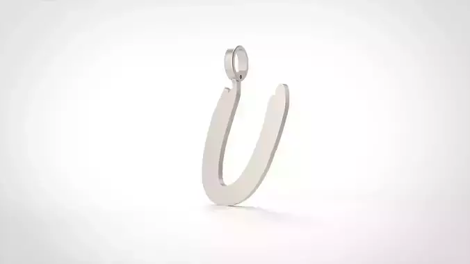 Model 788 Initial U Letter Pendant 3D print model