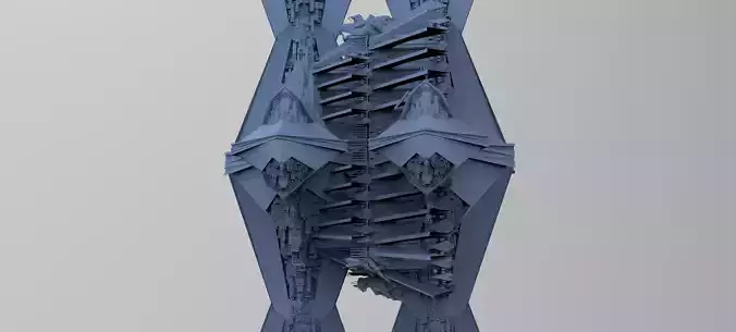 Sci-Fi Egyptian Floating Monolith temple 9