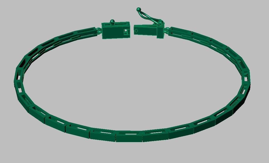 Exclusive Bracelet model 3D printable model 0016 3D print model_16