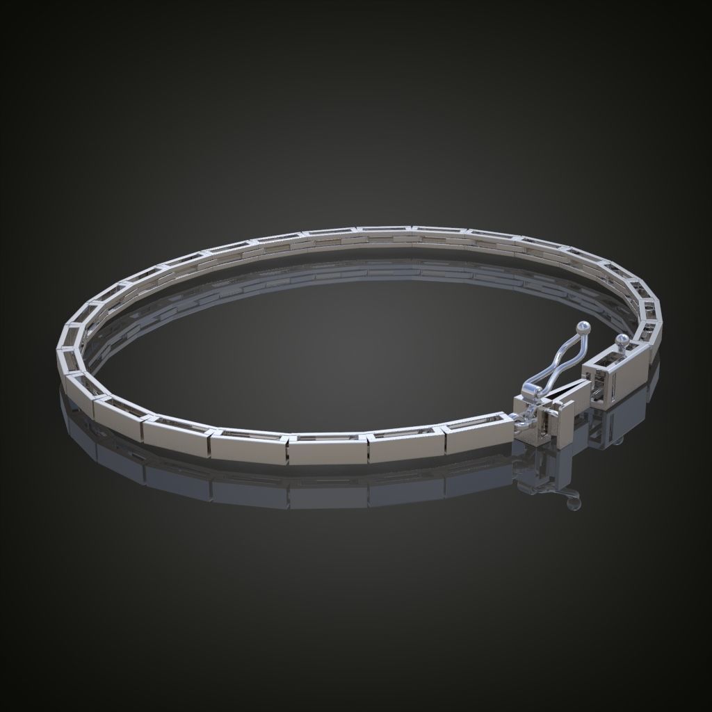 Exclusive Bracelet model 3D printable model 0016 3D print model_6