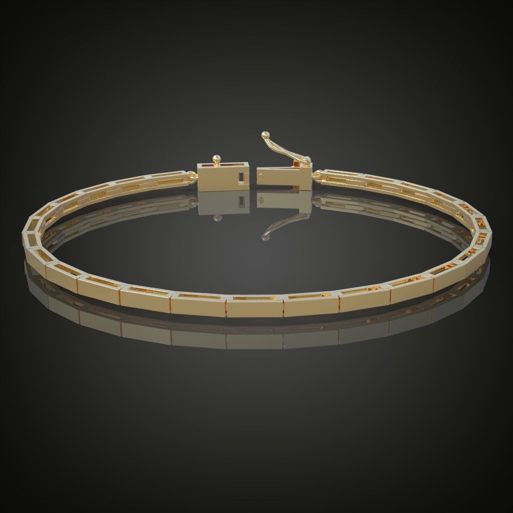 Exclusive Bracelet model 3D printable model 0016 3D print model_10