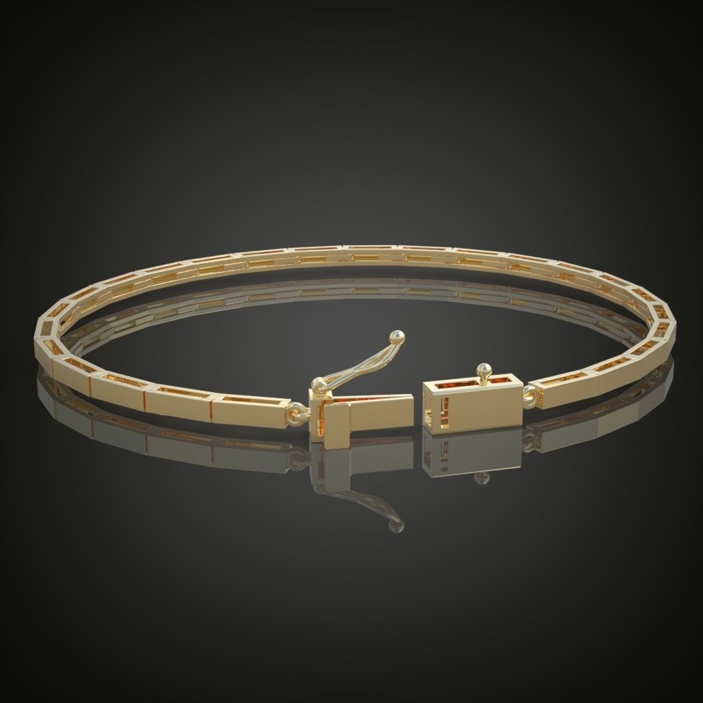 Exclusive Bracelet model 3D printable model 0016 3D print model_5