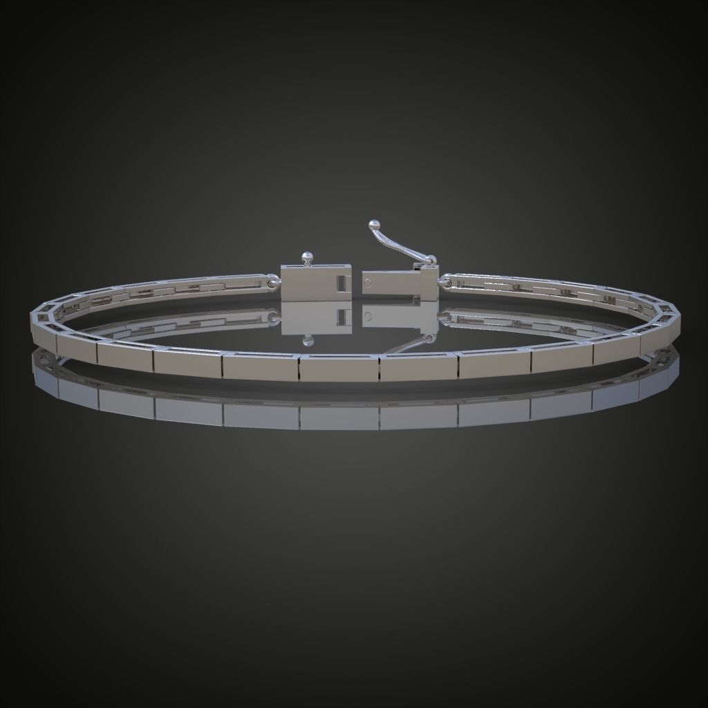 Exclusive Bracelet model 3D printable model 0016 3D print model_13