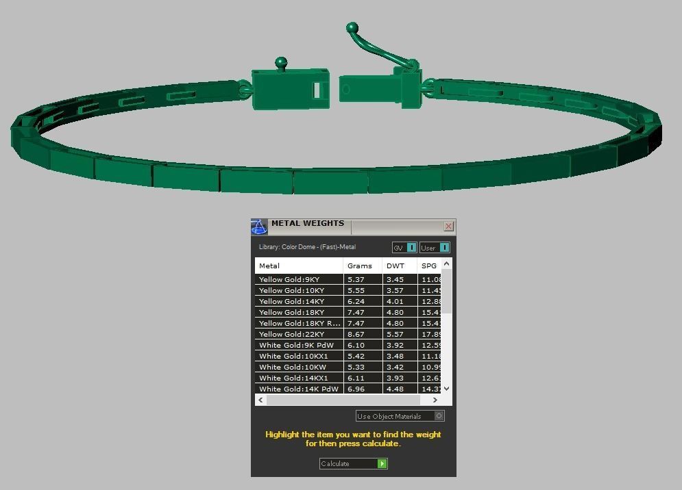 Exclusive Bracelet model 3D printable model 0016 3D print model_17