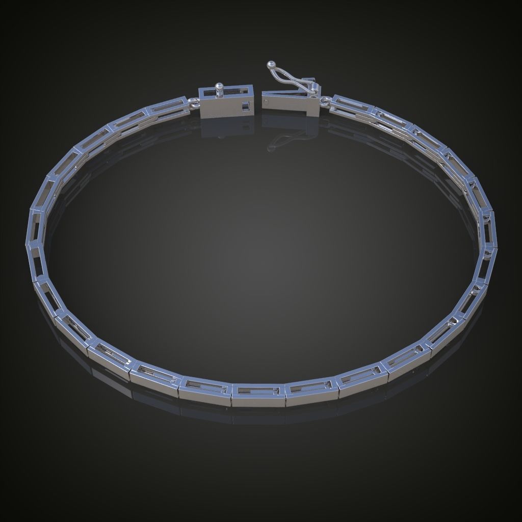 Exclusive Bracelet model 3D printable model 0016 3D print model_11