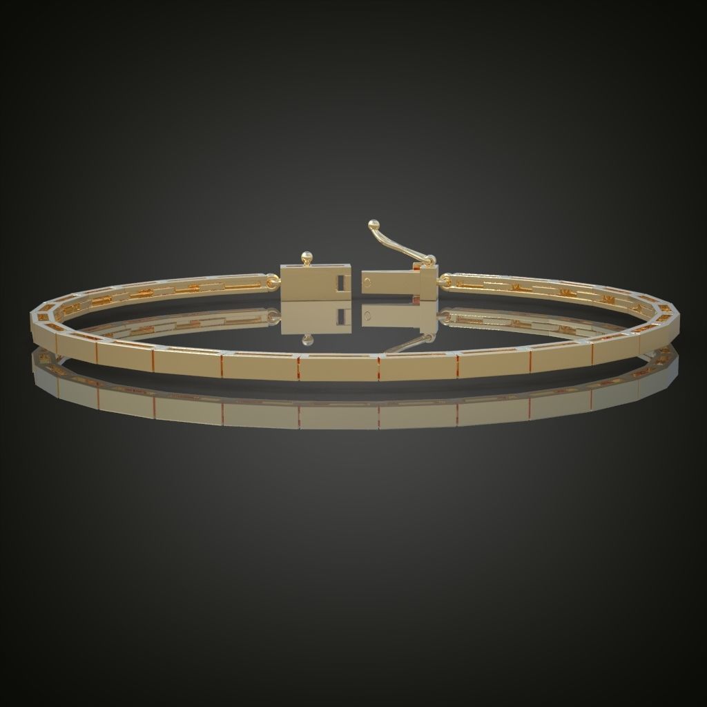 Exclusive Bracelet model 3D printable model 0016 3D print model_12