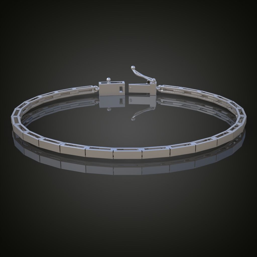 Exclusive Bracelet model 3D printable model 0016 3D print model_8