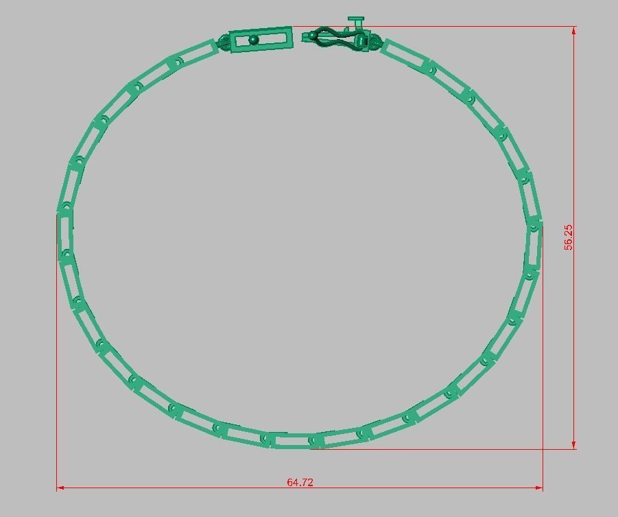 Exclusive Bracelet model 3D printable model 0016 3D print model_15