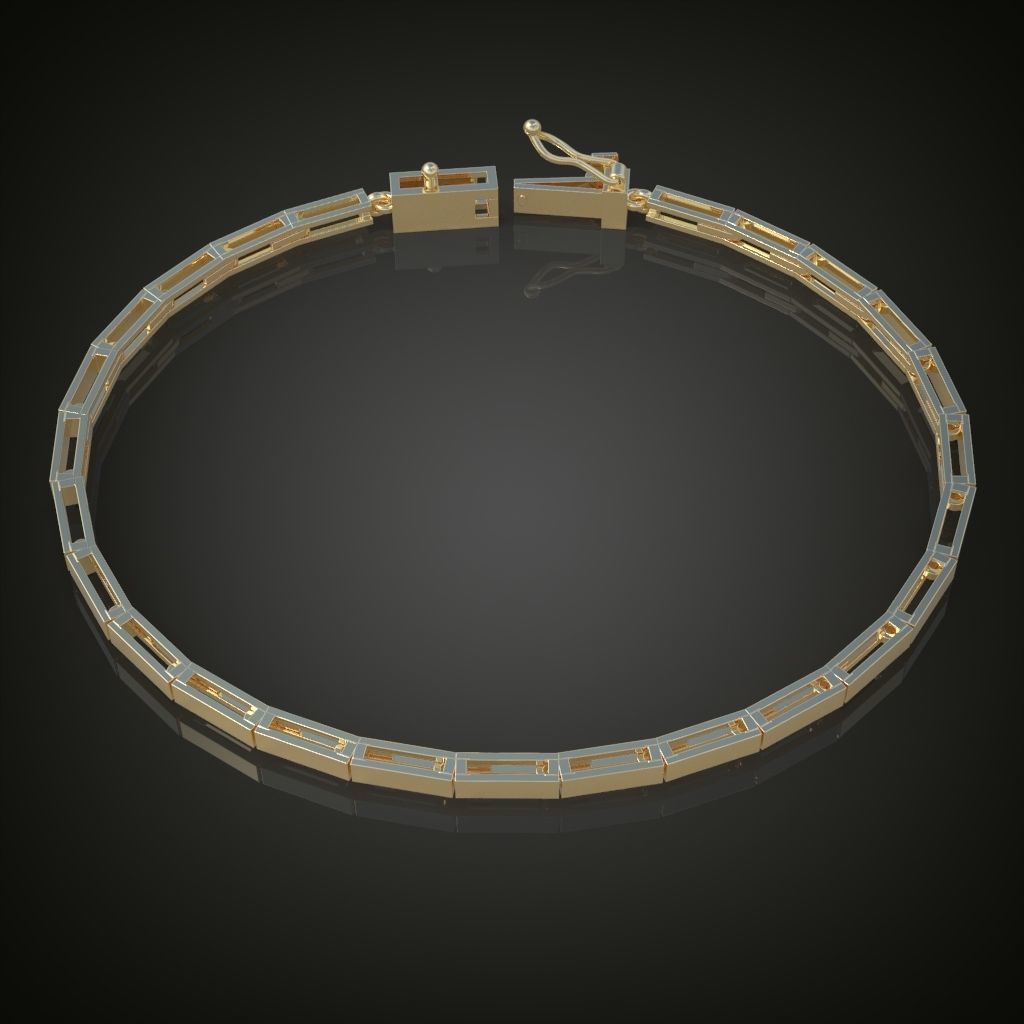 Exclusive Bracelet model 3D printable model 0016 3D print model_9