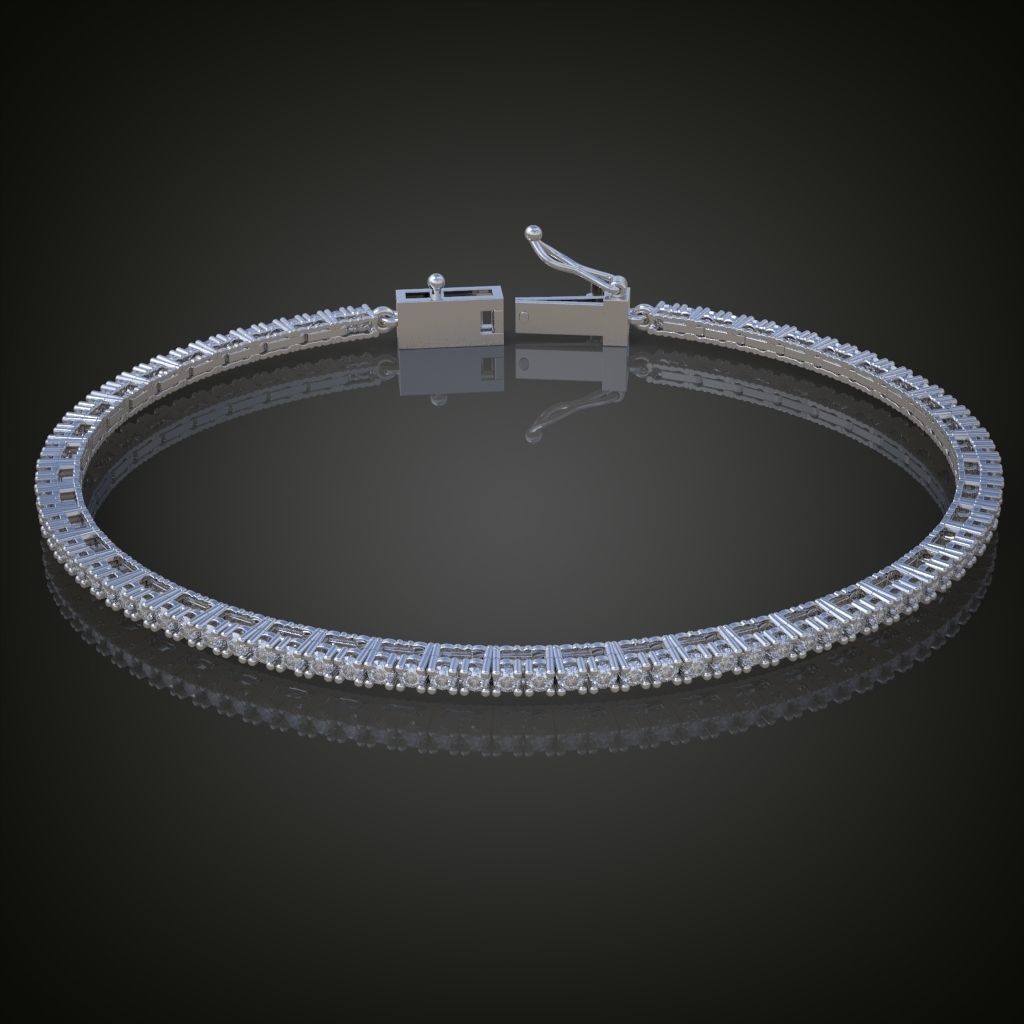 Exclusive Bracelet model 3D printable model 0017 3D print model_4