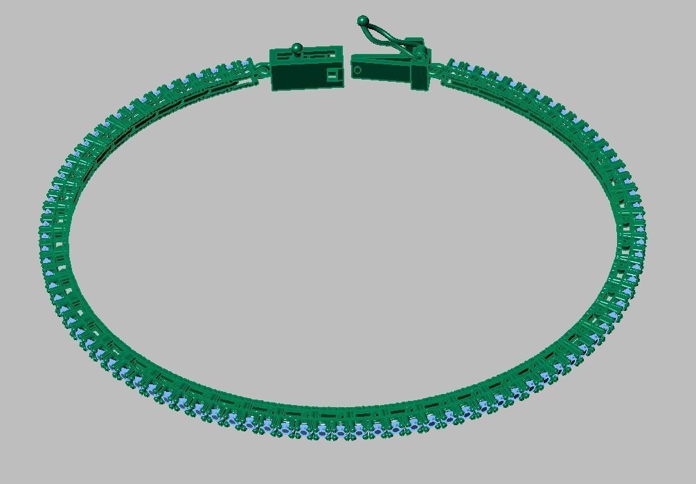 Exclusive Bracelet model 3D printable model 0017 3D print model_16