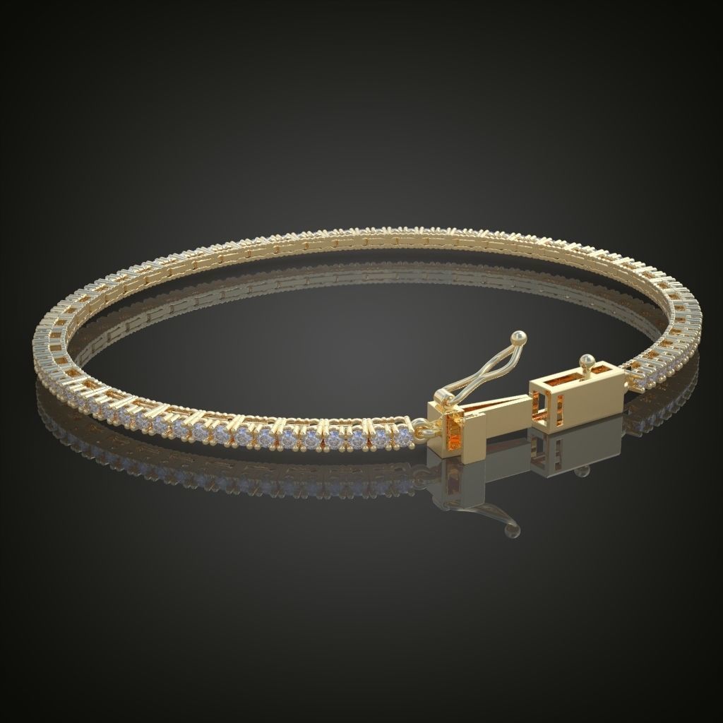 Exclusive Bracelet model 3D printable model 0017 3D print model_9