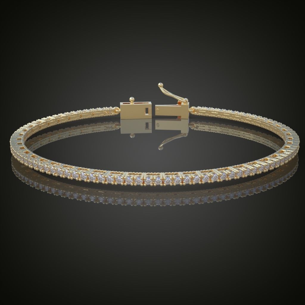 Exclusive Bracelet model 3D printable model 0017 3D print model_6