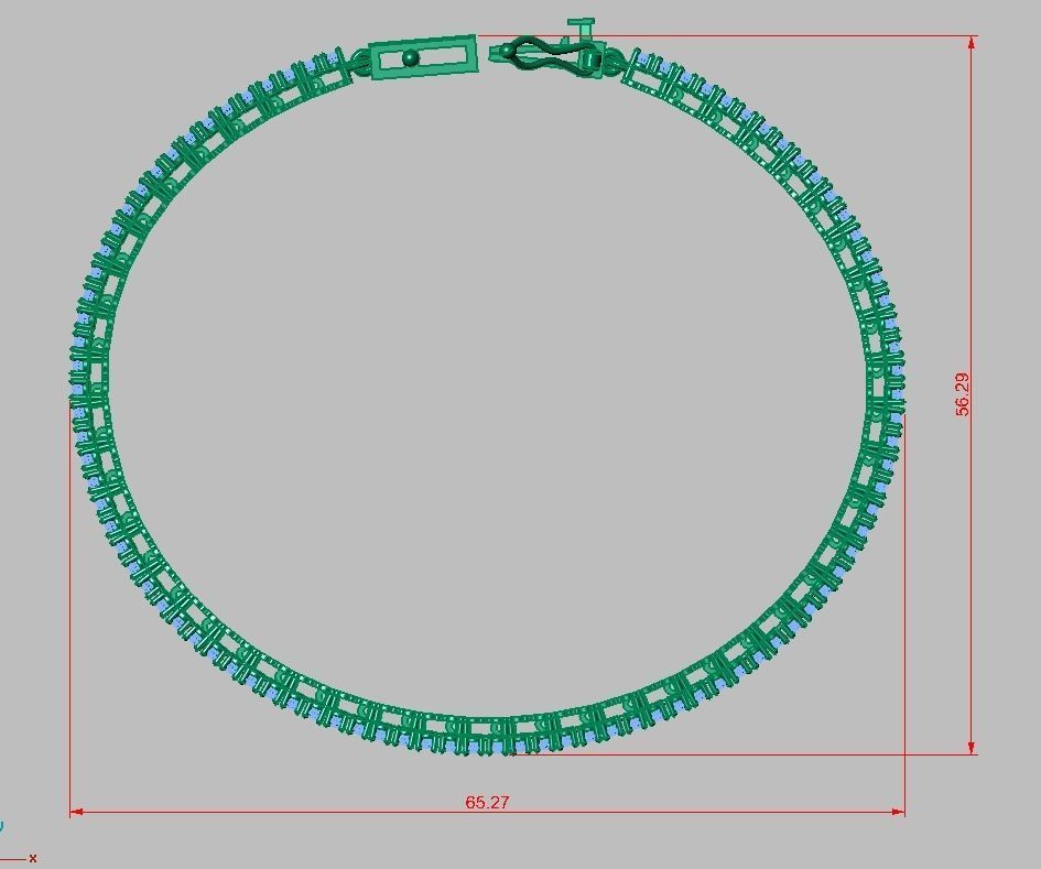Exclusive Bracelet model 3D printable model 0017 3D print model_18