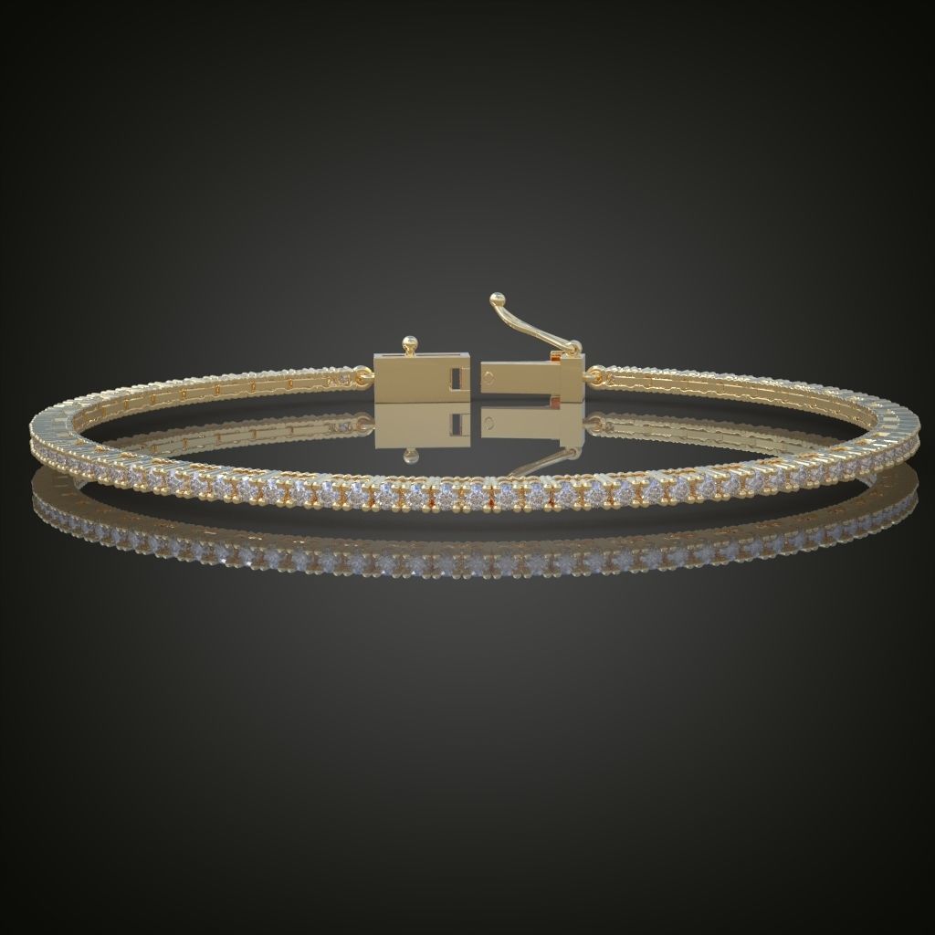 Exclusive Bracelet model 3D printable model 0017 3D print model_7
