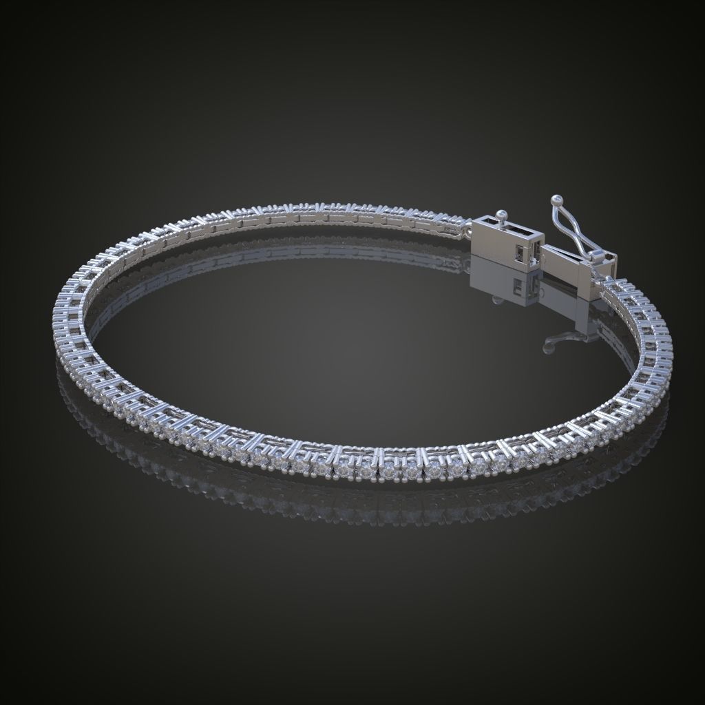 Exclusive Bracelet model 3D printable model 0017 3D print model_1