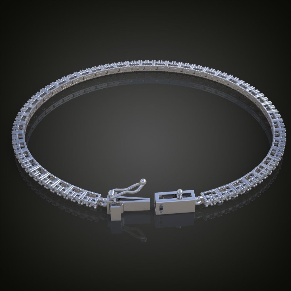 Exclusive Bracelet model 3D printable model 0017 3D print model_11