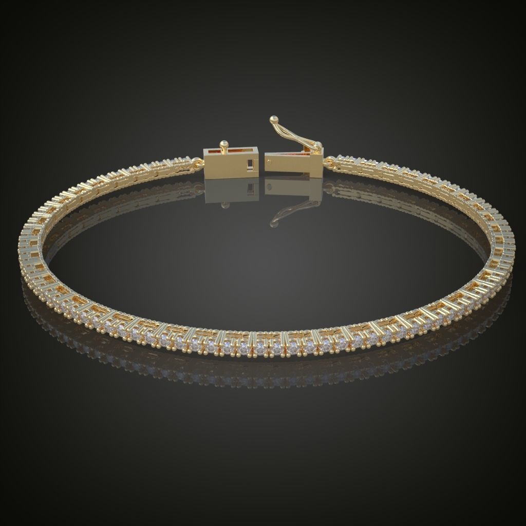 Exclusive Bracelet model 3D printable model 0017 3D print model_3