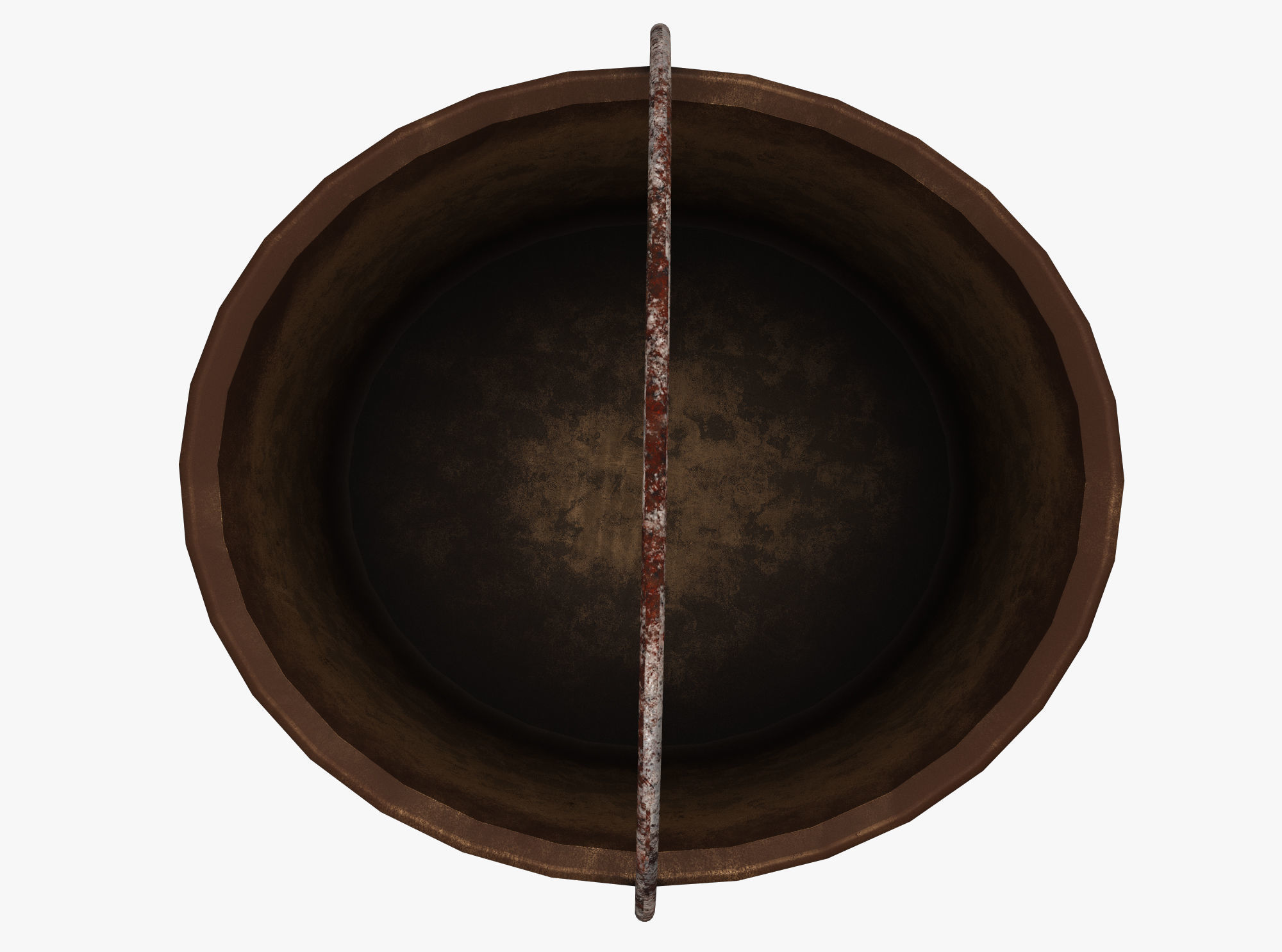 Witchs Cauldron Low-poly 3D model_3