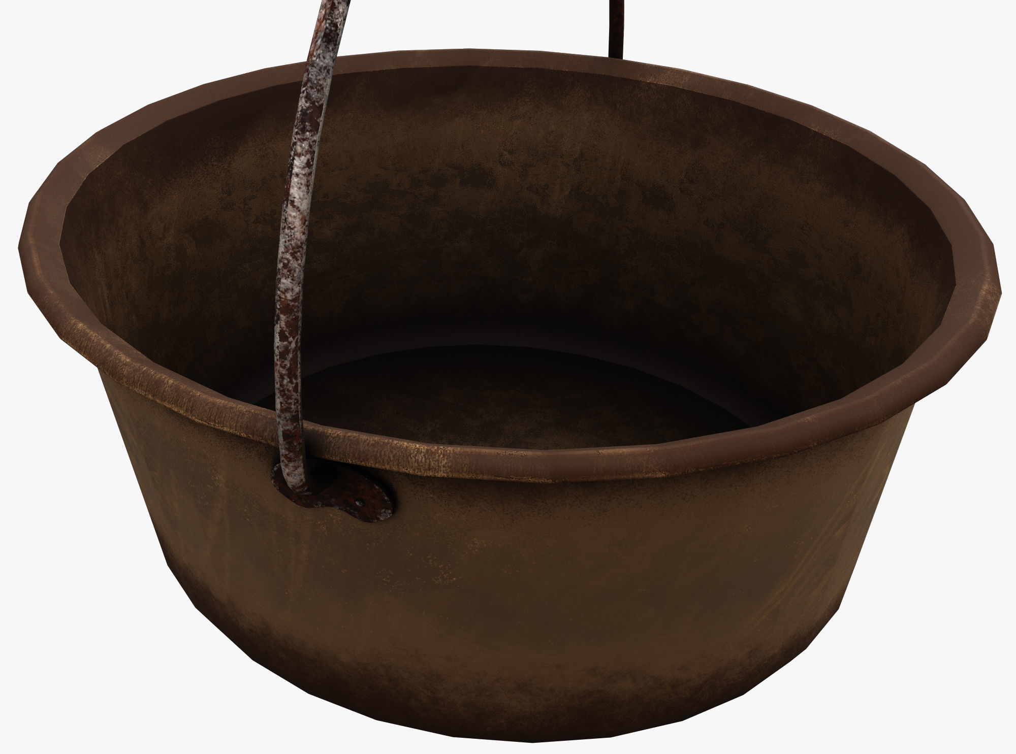 Witchs Cauldron Low-poly 3D model_1