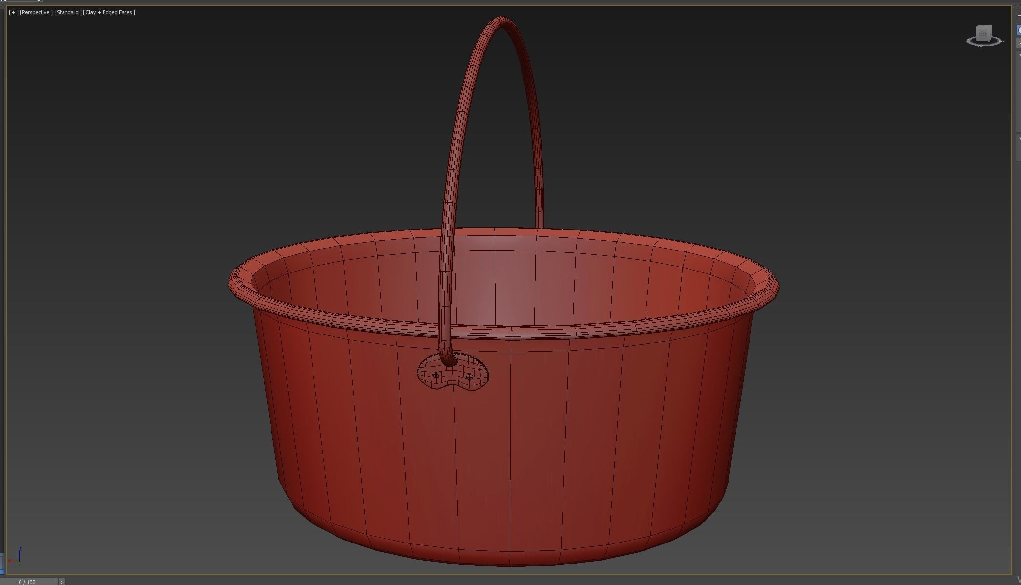 Witchs Cauldron Low-poly 3D model_6