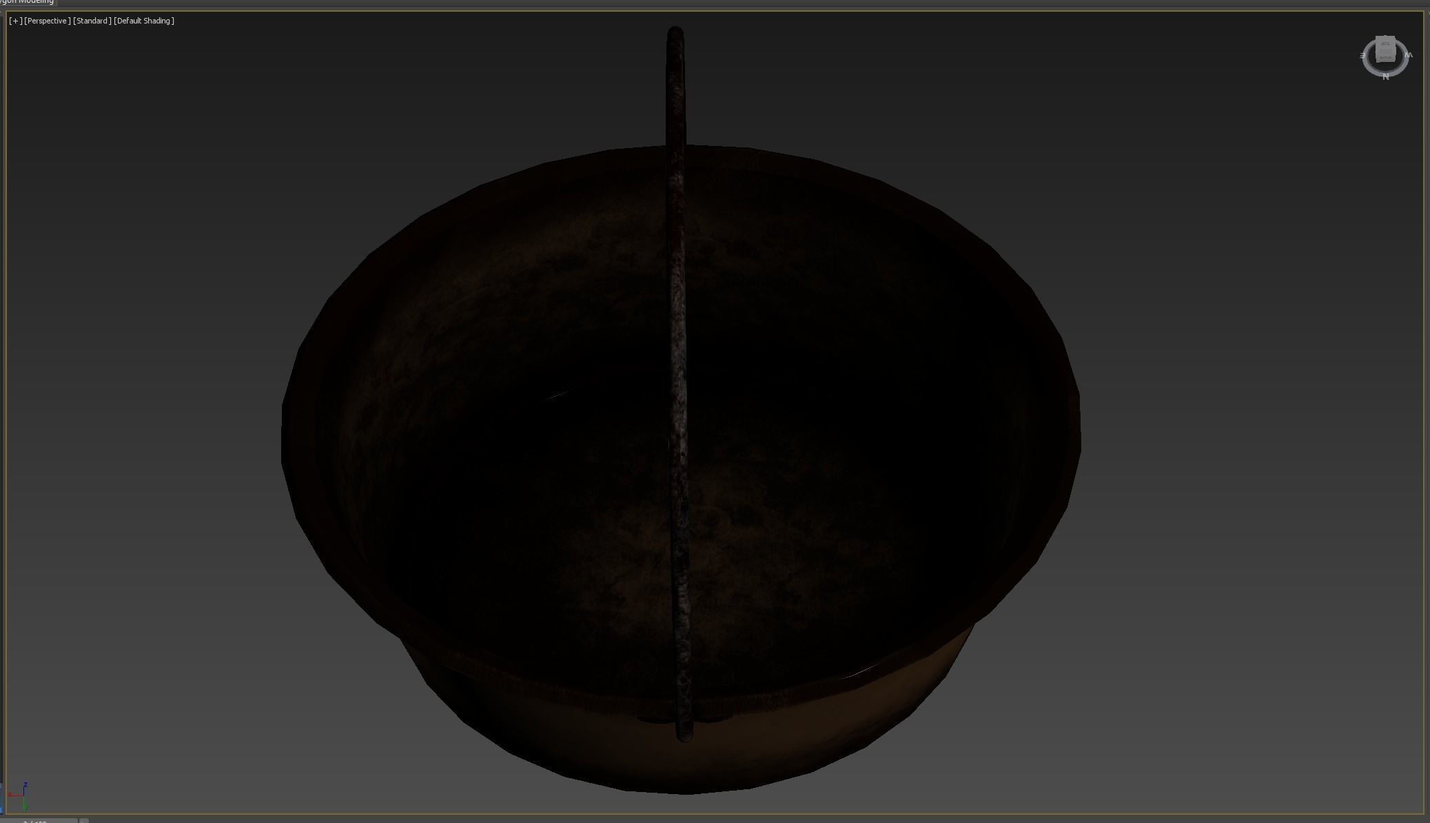 Witchs Cauldron Low-poly 3D model_9