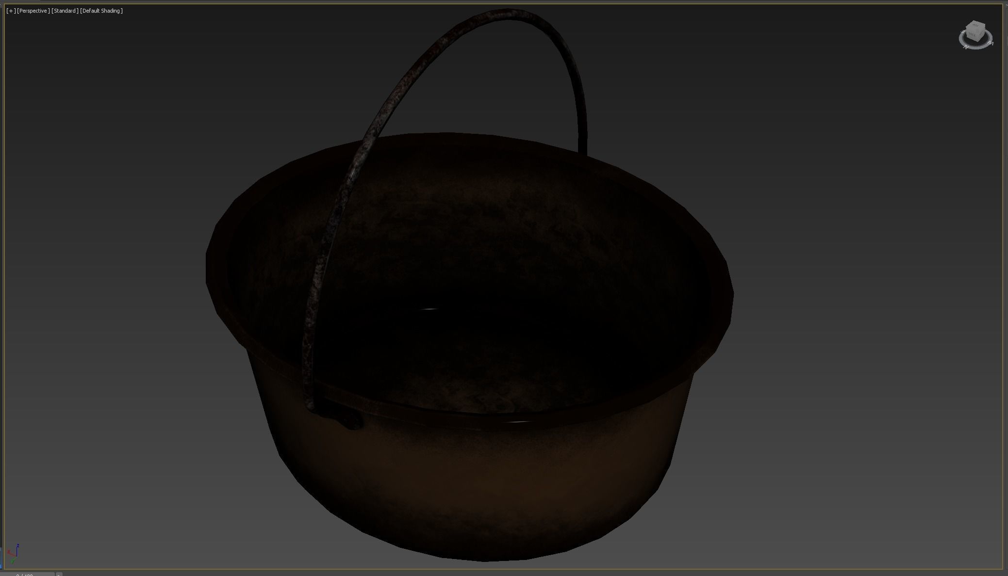 Witchs Cauldron Low-poly 3D model_8