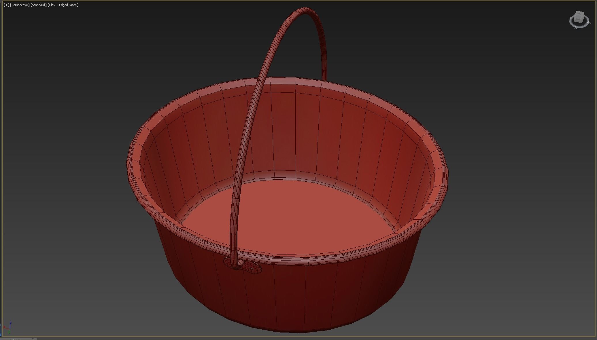 Witchs Cauldron Low-poly 3D model_5