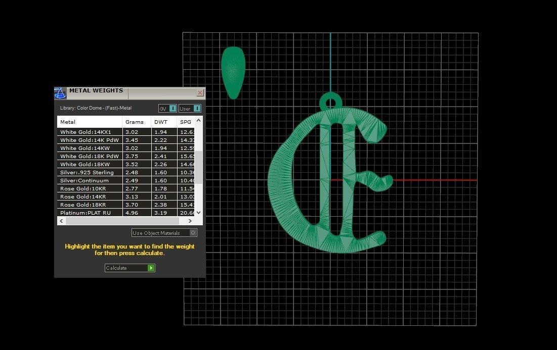 Model 851 Initial E Letter Pendant 3D print model_11