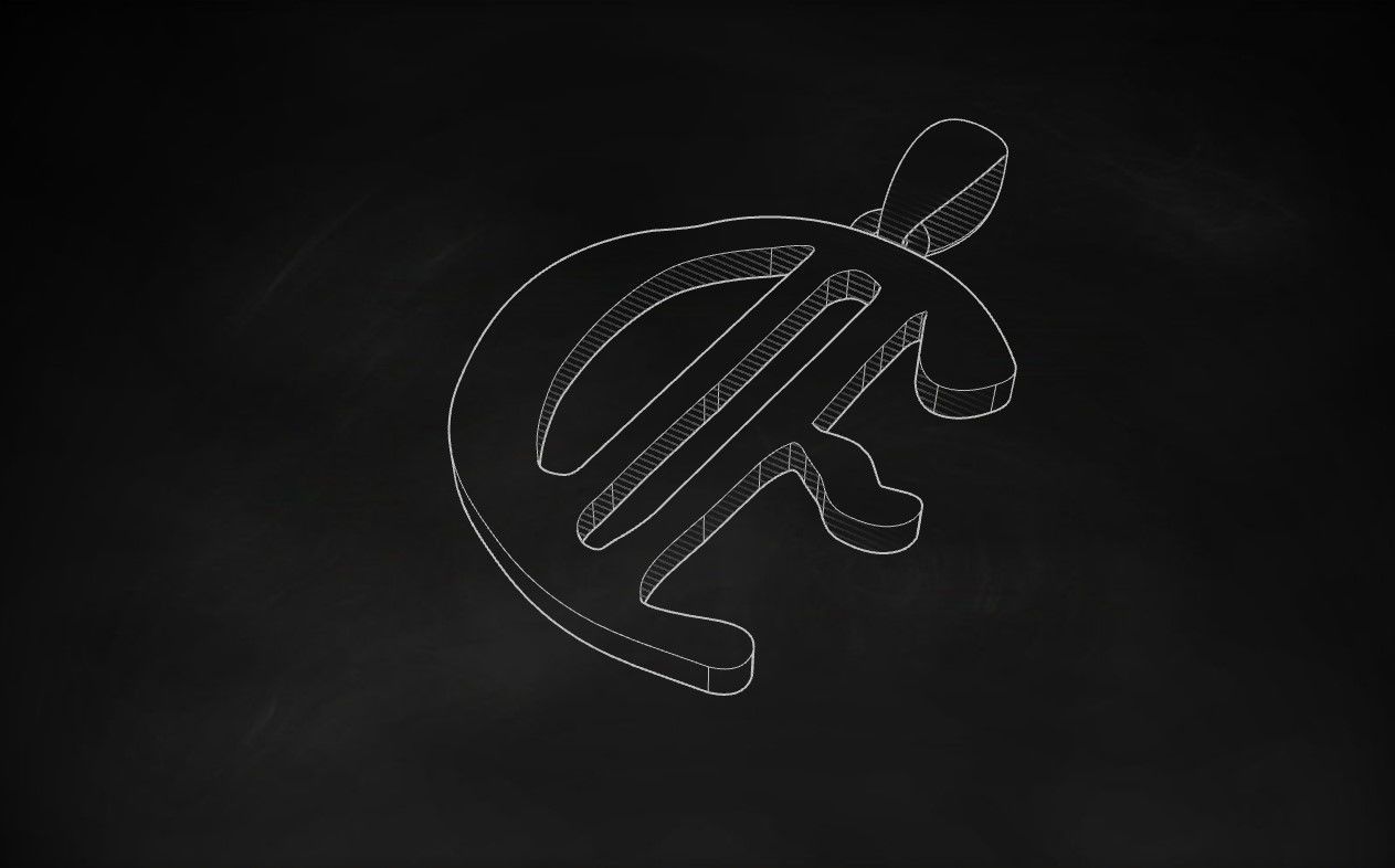 Model 851 Initial E Letter Pendant 3D print model_9