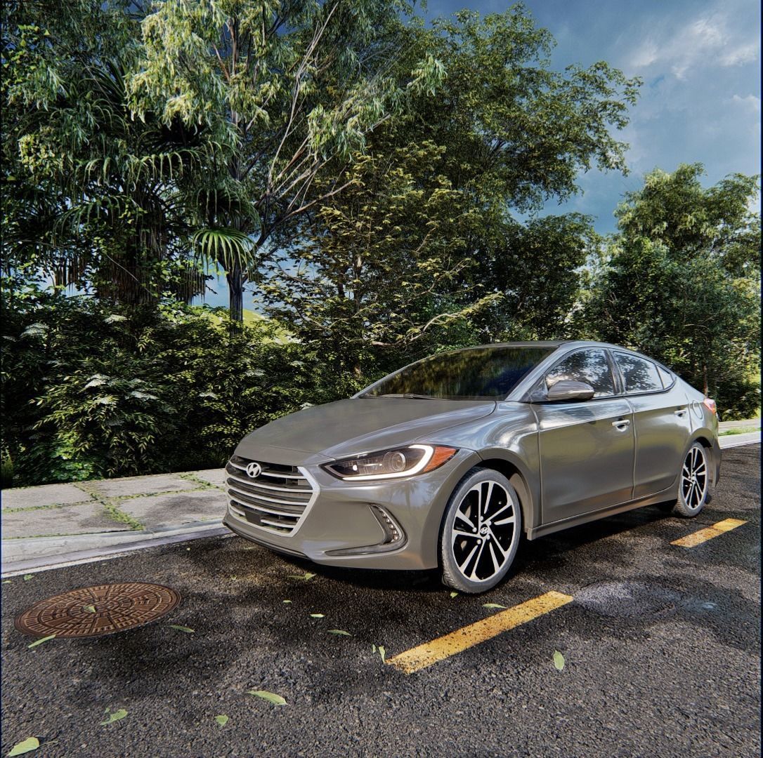 car scene in lumion 3D model 3D model_4