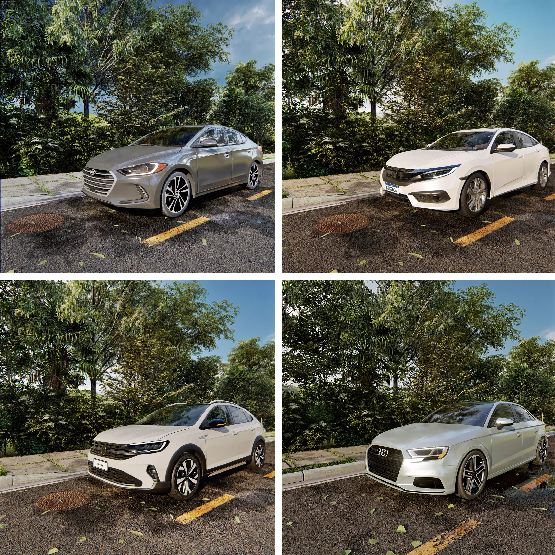 car scene in lumion 3D model 3D model_0