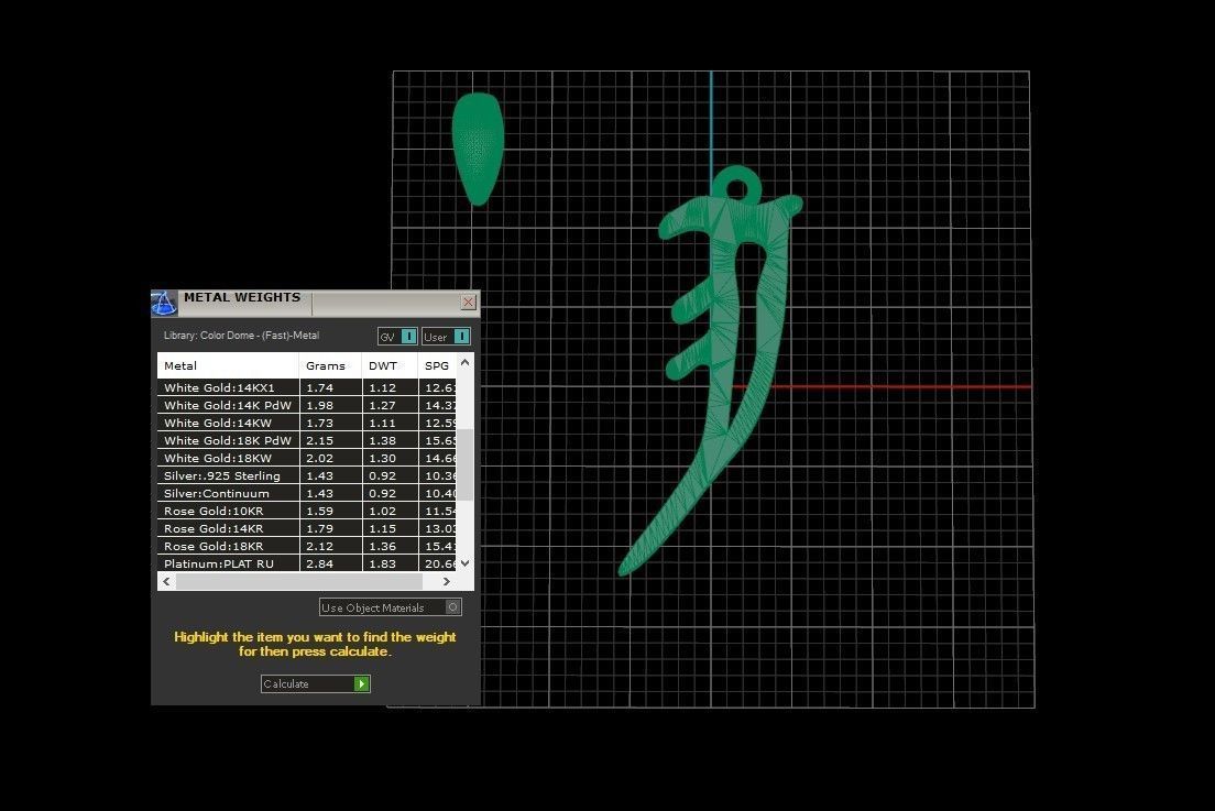 Model 855 Initial I Letter Pendant 3D print model_10