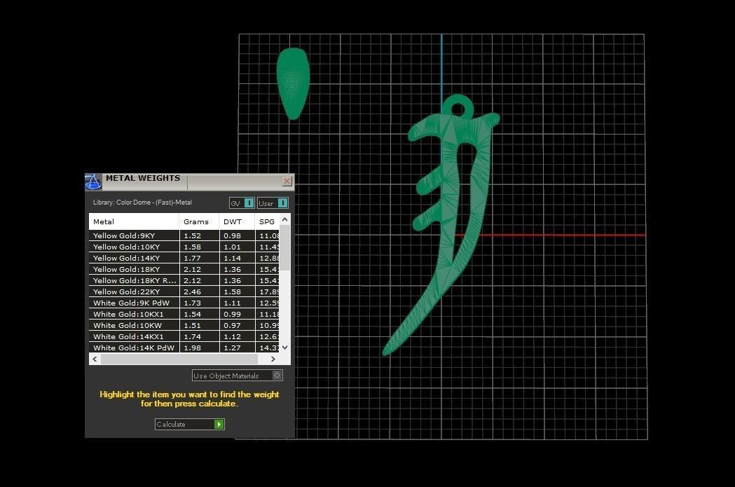 Model 855 Initial I Letter Pendant 3D print model_9