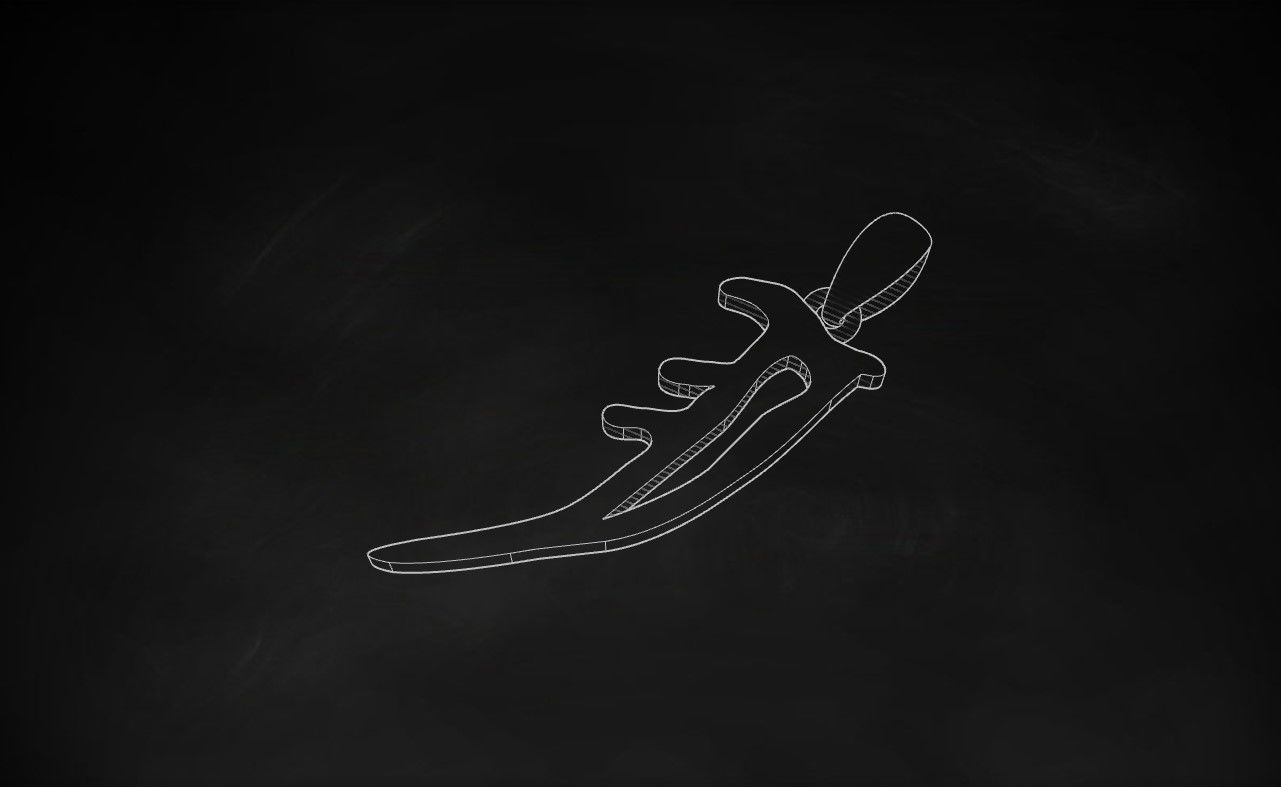 Model 855 Initial I Letter Pendant 3D print model_11