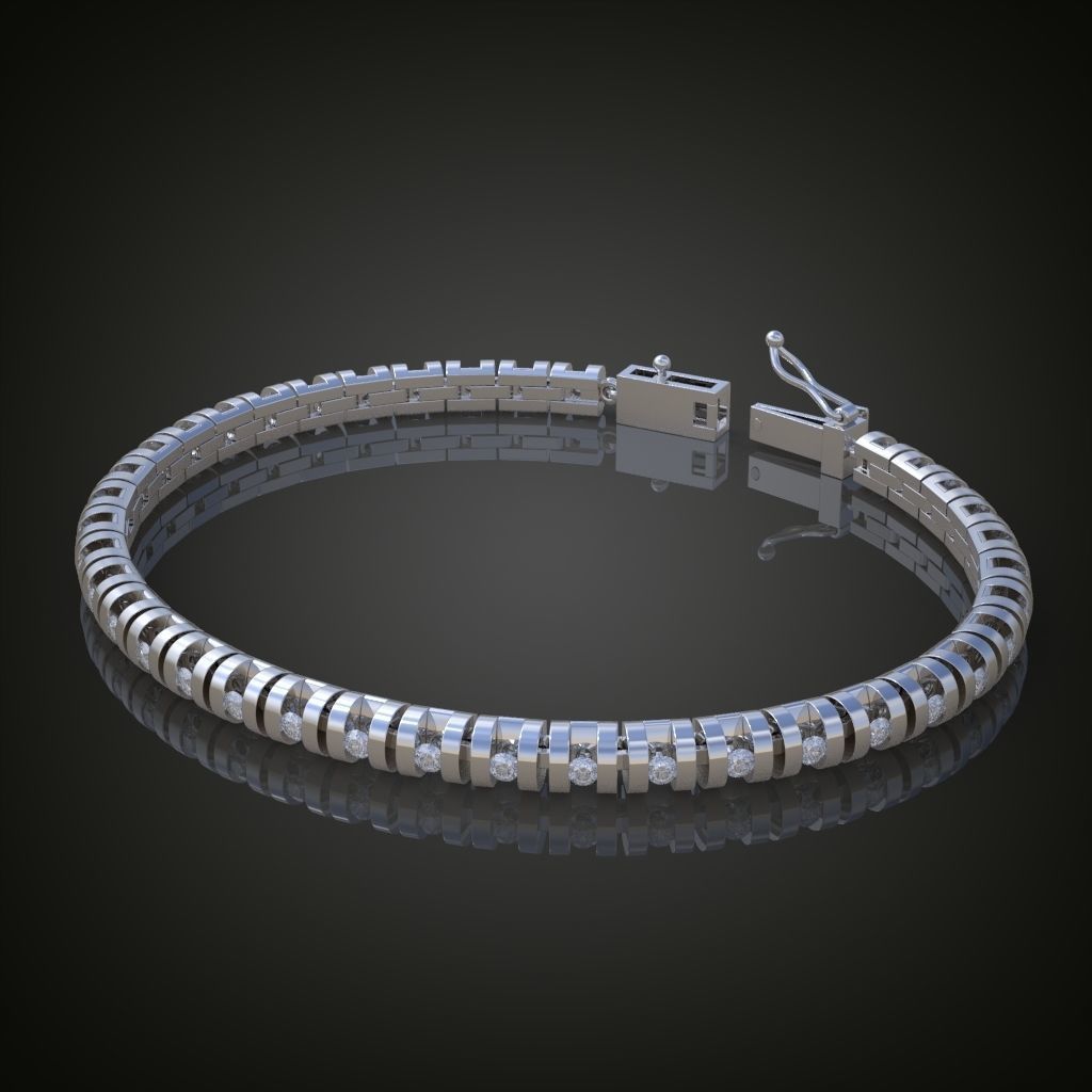 Exclusive Bracelet model 3D printable model 0019 3D print model_1
